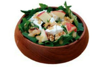 Dandelion Salad Recipe with Fresh Goat Cheese & Apples